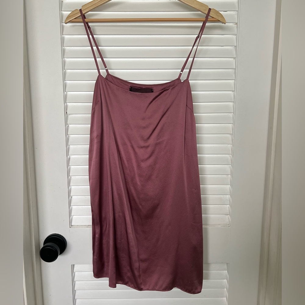 Reformation Dusty Rose Slip Dress